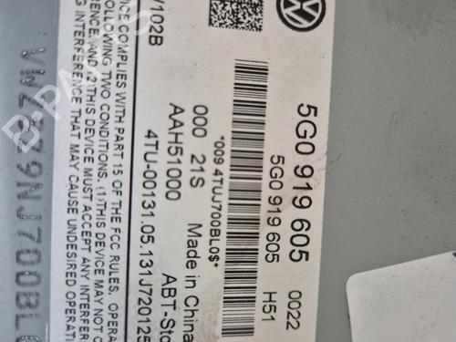 Radio VW GOLF VII (5G1, BQ1, BE1, BE2)  | BP27709350E6 