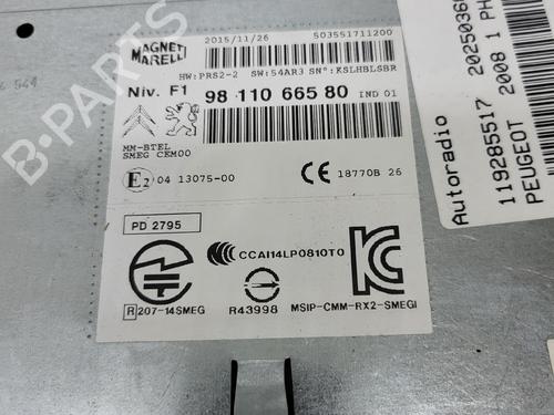 Radio PEUGEOT 2008 I (CU_) 1.2 THP 110 / PureTech 110 | BP36100214E6 - Image 2