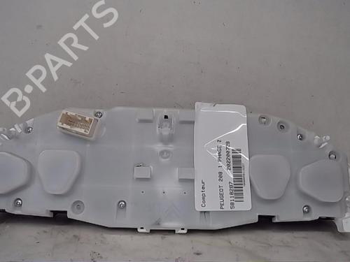 Used Instrument cluster PEUGEOT 208 I (CA_, CC_) 1.2 VTI 82 (82 hp) 13847302