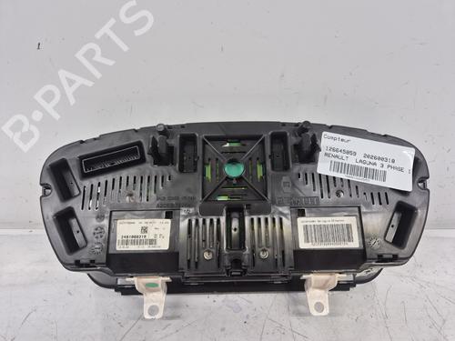 Used Instrument cluster Instrument cluster RENAULT LAGUNA III (BT0/1) 2.0 dCi GT (BT11, BT1E, BT1N) (178 hp) 36343988 36343988