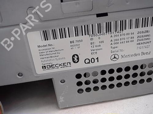 Radio MERCEDES-BENZ C-CLASS (W204)  | BP17115728E6 