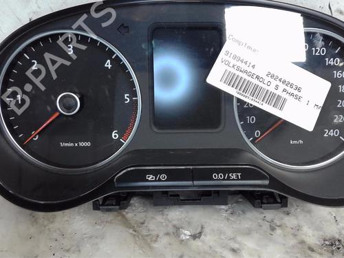 Used Instrument cluster VW POLO V (6R1, 6C1) 1.6 TDI (90 hp) 19577338