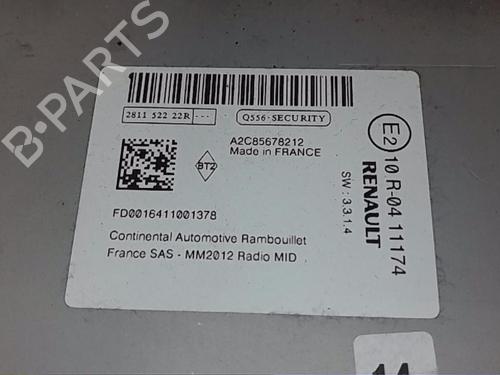 Radio RENAULT ZOE (BFM_) ZOE | BP13821993E6 