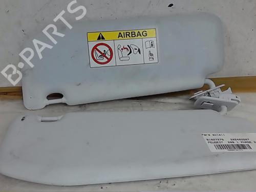 Used Left sun visor PEUGEOT 208 I (CA_, CC_) 1.5 BlueHDI 100 (102 hp) 19539551