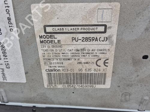 Autoradio Autoradio CITROËN BERLINGO / BERLINGO FIRST MPV (MF_, GJK_, GFK_) [1996-2026] 37162416 37162416