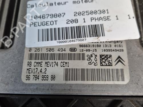 Engine control unit (ECU) PEUGEOT 208 I (CA_, CC_) 1.4 VTi | BP25040930M57 