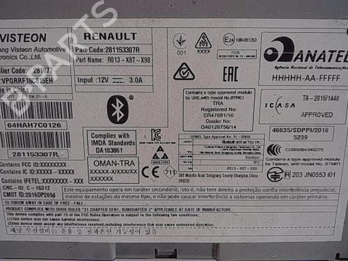 Radio RENAULT CLIO IV (BH_) 1.5 dCi 75 | BP13858316E6 