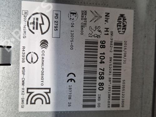 Radio PEUGEOT 308 II (LB_, LP_, LW_, LH_, L3_) 1.6 BlueHDi 120 | BP29155335E6 