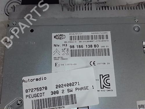 Used Radio PEUGEOT 308 SW II (LC_, LJ_, LR_, LX_, L4_) 1.6 BlueHDi 120 (120 hp) 17980810