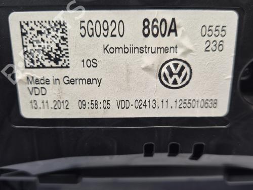 Instrument cluster VW GOLF VII (5G1, BQ1, BE1, BE2) 2.0 TDI | BP30955478C47