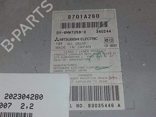 Radio PEUGEOT 4007 (VU_, VV_) 2.2 HDi | BP19282001E6 