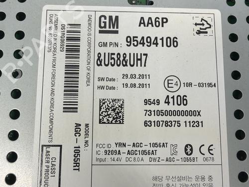 Radio CHEVROLET AVEO Hatchback (T300) | BP38915347E6 - Image 3