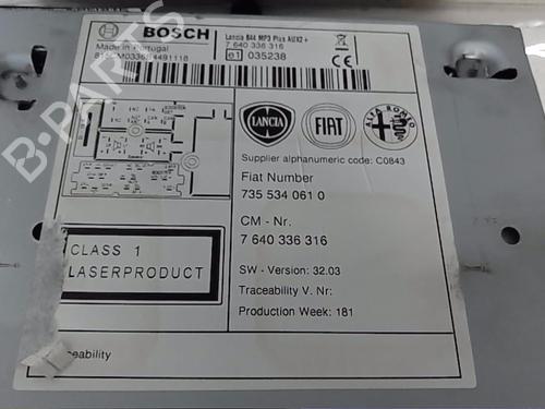 Radio LANCIA DELTA III (844_) 1.6 D Multijet (844.AXP1A) | BP18451998E6 