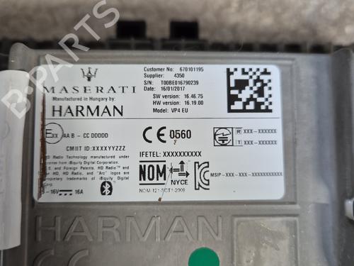 Display monitor MASERATI LEVANTE SUV (M161) 3.0 D Q4 | BP27289129C48 