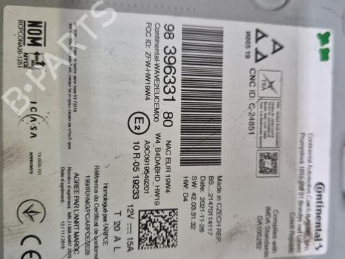 Radio CITROËN C4 III (BA_, BB_, BC_) 1.5 BlueHDi 130 (BBYHZB) | BP29621170E6 