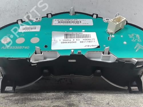 Instrument cluster CITROËN C3 II (SC_) 1.4 HDi 70 (SC8HZC, SC8HR0, SC8HP4) | BP30092225C47