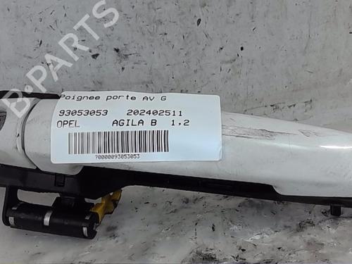 Used Front left exterior door handle OPEL AGILA B (H08) 1.2 (F68) (86 hp) 21755087
