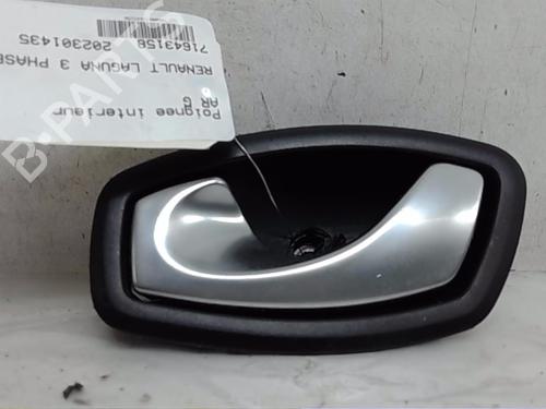 Rear left interior door handle RENAULT LAGUNA III (BT0/1) 2.0 dCi (BT01, BT08, BT09, BT0E, BT0K, BT12, BT1C, BT1D,... | BP13824105I15 