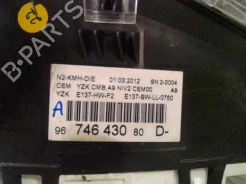 Used Instrument cluster PEUGEOT 208 I (CA_, CC_) 1.4 HDi (68 hp) 13865228