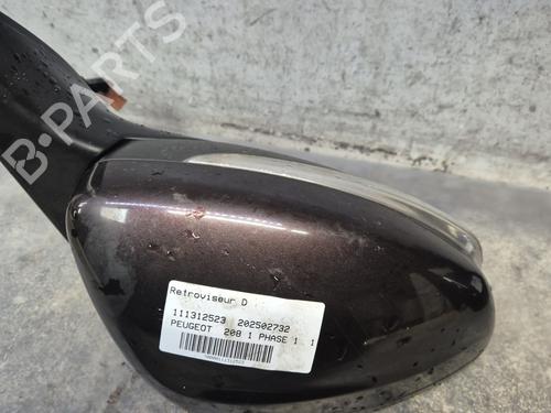 Right mirror PEUGEOT 208 I (CA_, CC_) 1.4 HDi | BP30163797C27 