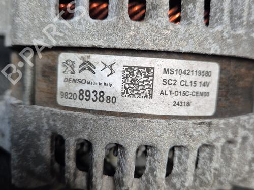 Alternator PEUGEOT 308 II (LB_, LP_, LW_, LH_, L3_) 1.5 BlueHDI 100 | BP24378699M7 