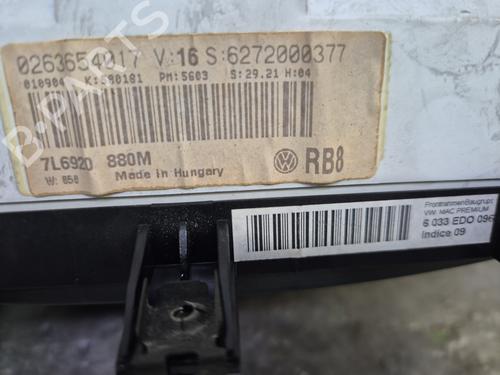 Cuadro instrumentos VW TOUAREG (7LA, 7L6, 7L7) 2.5 R5 TDI | BP29739366C47 