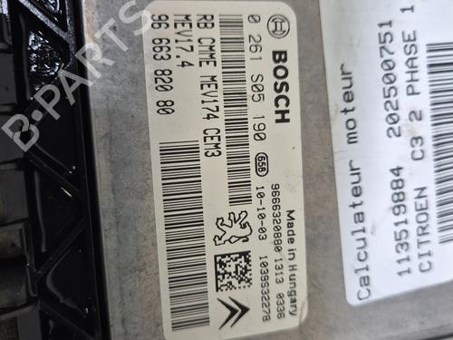 Engine control unit (ECU) CITROËN C3 II (SC_) 1.4 VTi 95 | BP29758419M57 