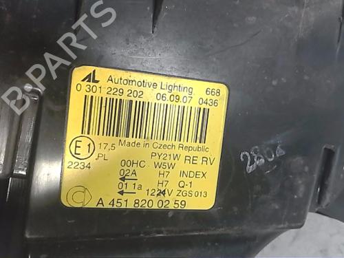 Right headlight SMART FORTWO Coupe (451) 1.0 Turbo (451.332) | BP30092305C29