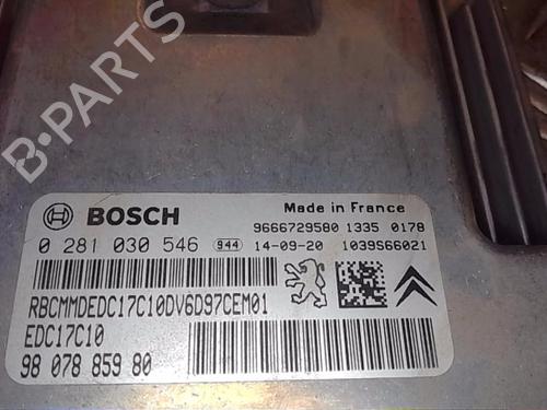 Used Engine control unit (ECU) CITROËN BERLINGO Box Body/MPV (B9) 1.6 HDi 75 (75 hp) 13853580