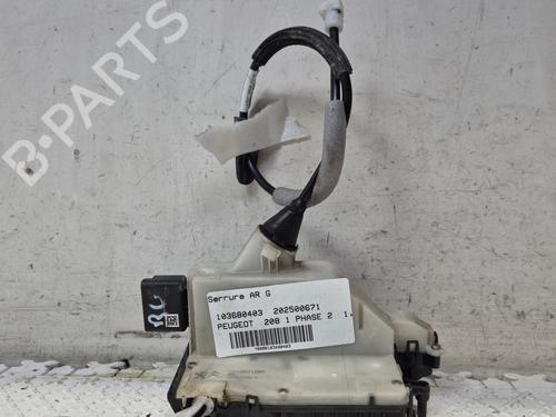 Used Rear left lock PEUGEOT 208 I (CA_, CC_) 1.2 THP 110 (110 hp) 24650791