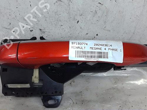 Used Rear right exterior door handle RENAULT MEGANE IV Hatchback (B9A/M/N_) 1.8 RS TCe 280 (B9M6) (279 hp) 22018342
