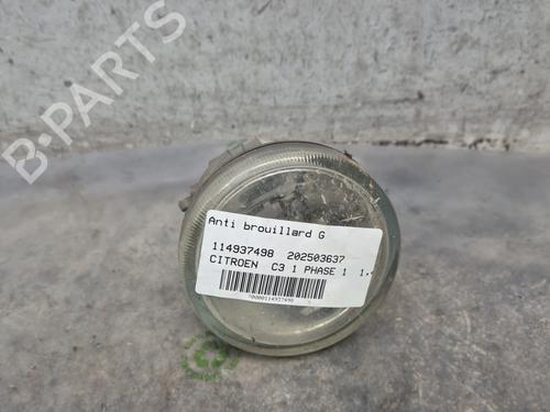 Used Left front fog light CITROËN C3 I (FC_, FN_) 1.4 16V HDi (90 hp) 30139739