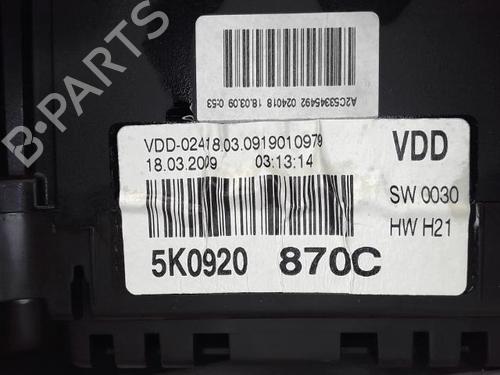 Instrument cluster VW GOLF VI (5K1)  | BP16251941C47 