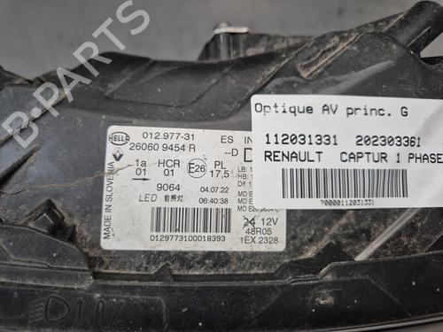 Left headlight RENAULT CAPTUR I (J5_, H5_) 1.5 dCi 110 | BP29414686C28 
