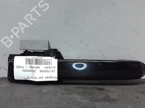 Højre fortil udvendigt håndtag NISSAN QASHQAI / QASHQAI +2 I (J10, NJ10, JJ10E) 1.5 dCi (110 hp) 23869440