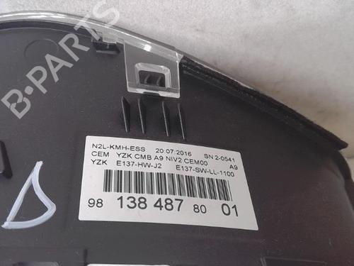 Instrument cluster PEUGEOT 208 I (CA_, CC_) 1.2 VTI 82 | BP16566649C47 