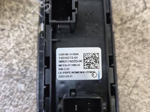 Left front window switch PEUGEOT 208 II (UB_, UP_, UW_, UJ_) 1.2 PureTech 75 | BP29985386I27