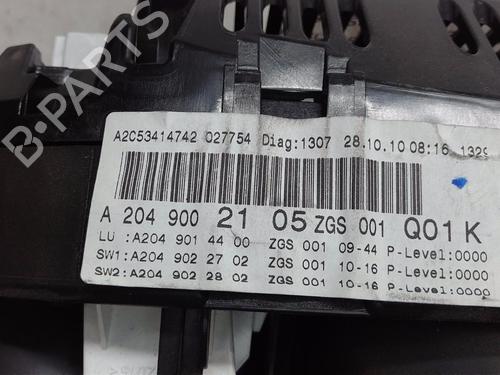 Used Instrument cluster MERCEDES-BENZ C-CLASS (W204) C 220 CDI (204.002) (170 hp) 14988983
