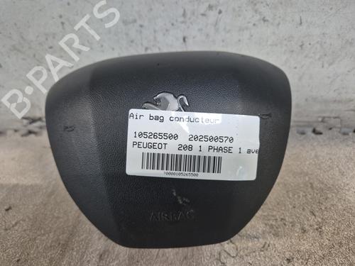 Used Driver airbag PEUGEOT 208 I (CA_, CC_) 1.6 HDi (92 hp) 27438657