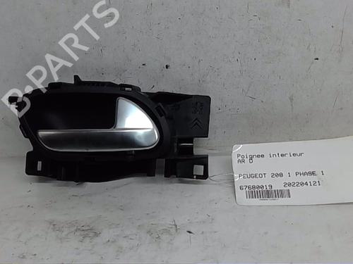 Used Rear right interior door handle PEUGEOT 208 I (CA_, CC_) 1.4 HDi (68 hp) 13834243