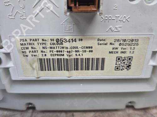 Instrument cluster PEUGEOT 2008 I (CU_) 1.6 HDi | BP33210416C47 - Image 3