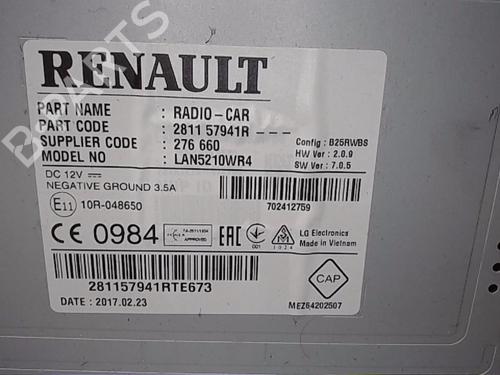 Radio RENAULT CLIO IV (BH_) 0.9 TCe 90 (BHNF, BHMA, BHMH, BHJK, BHJR) | BP13832008E6 