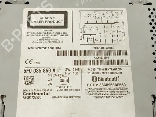 Radio SEAT LEON (5F1)  | BP16811639E6 