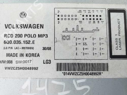 Radio VW POLO (9N_, 9A_)  | BP5016359E6 