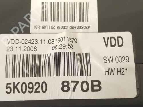 Instrument cluster VW GOLF VI (5K1) 1.4 TSI | BP36989083C47 - Image 8
