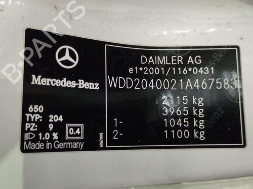 Engine MERCEDES-BENZ C-CLASS (W204) C 220 CDI (204.002) | BP39141148M1 - Image 5