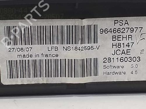 Climate control PEUGEOT 307 (3A/C)  | BP7843728I5 