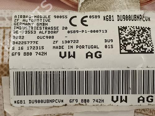 Right curtain airbag SEAT ARONA (KJ7, KJP) 1.0 TSI | BP16012024C12 