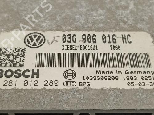 Engine control unit (ECU) SEAT ALTEA (5P1) 1.9 TDI | BP16809859M57 