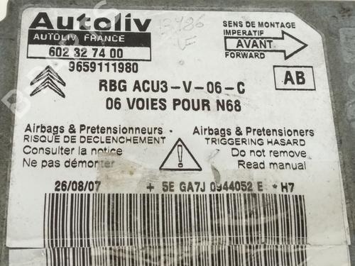 Kollisjonspute styreenhet CITROËN XSARA PICASSO (N68) 1.6 HDi | BP24109724M53 